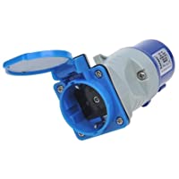 ProPlus 373519 - Adaptador de acoplamiento de clavija IEC industrial macho a toma de corriente schuko hembra